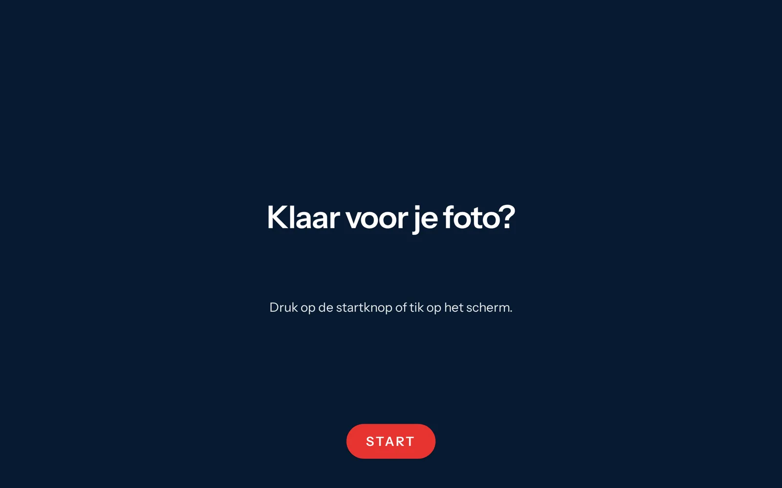 Fotobox-Bildschirm